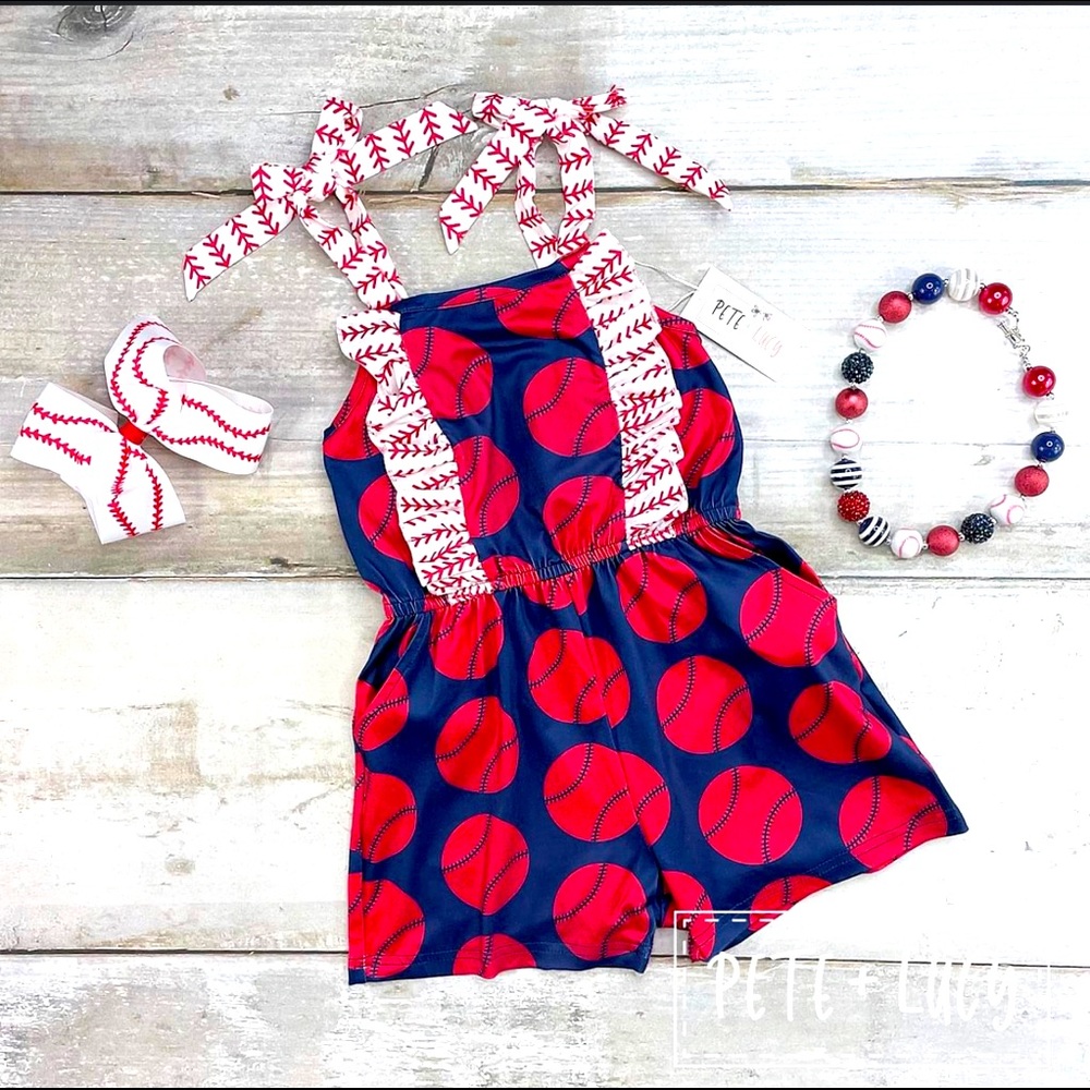 Baseball romper